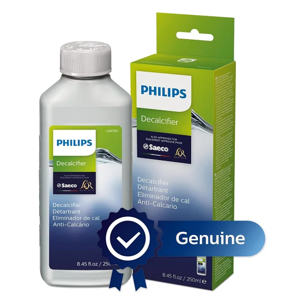Philips Kitchen Appliances Philips Orijinal Espresso Makinesi Kireç Çözücü, Makine Ömrünü Uzatmak İçin Mükemmel Kireç Çözme, 1 Kireç Çözme Döngüsü, 250 ml Şişe, (CA6700/47) - Görsel 2