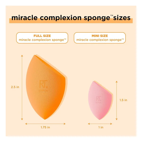 Real Techniques Real Techniques 4 Mini Miracle Complexion Sponges - 4 lü Makyaj Süngeri 1 Paket (1 x 1 Adet) - Görsel 2