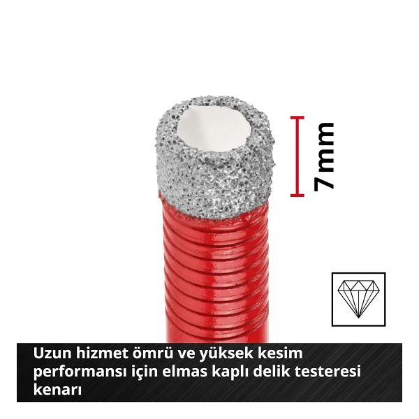 Einhell XS-CASE 49500404 4 Parça Elmas Fayans Matkap Ucu Seti - Görsel 7