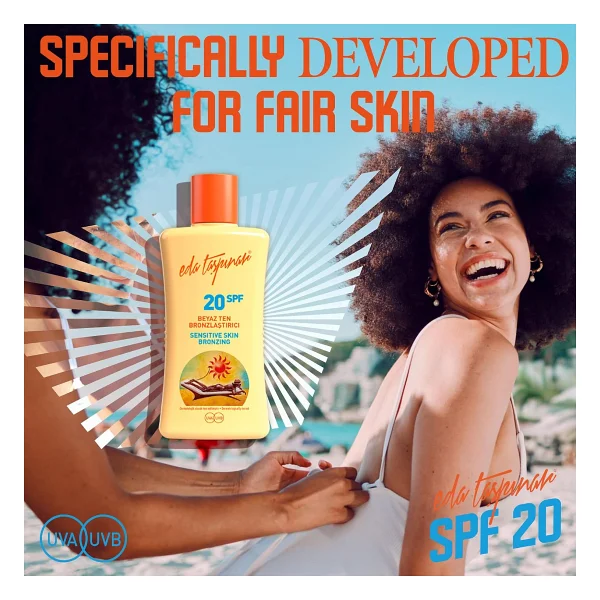Eda Taşpınar Beyaz Ten 200 Ml 20 Faktör Bronzlaştırıcı Krem - Görsel 4