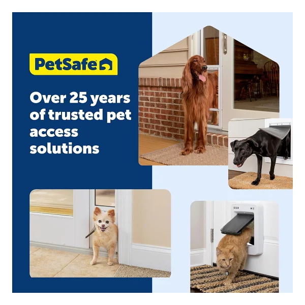 Petsafe Plastik Köpek Ve Kedi Kapısı, Küçük, 15 Lbs'ye Kadar Evcil Hayvanlar İçin, Boyanabilir, Kolay Kendin Yap Kurulum, Güvenlik Kapağı Dahil, İç Ve Dış Kapılara Veya Duvarlara Takın, Dayanıklı, - Görsel 7
