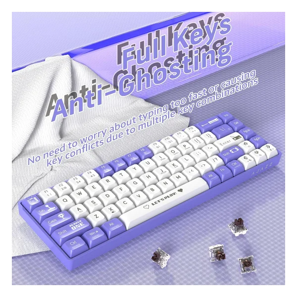 Ajazz Ak680 %65 Tkl Brown Switch Kablolu Mekanik Oyuncu Klavyesi - Görsel 5