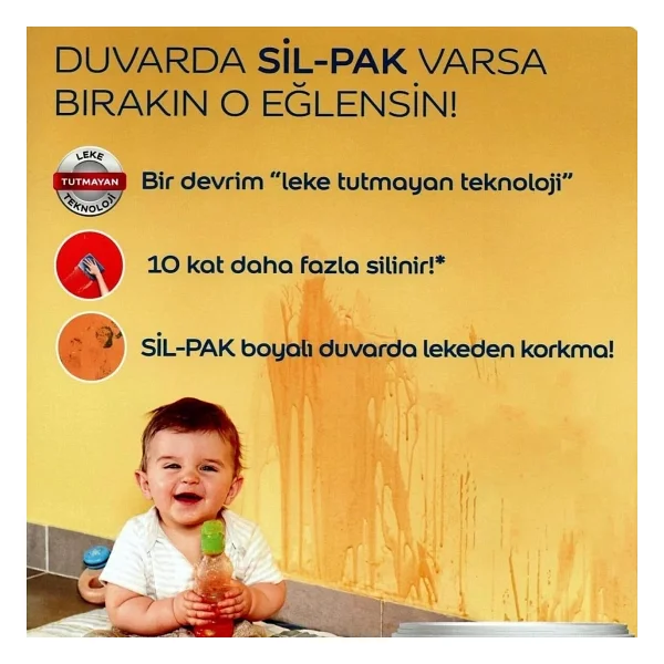 Marshall Sil-Pak Silikonlu 2.5 lt İç Cephe Boyası - Kırık İnci - Görsel 2