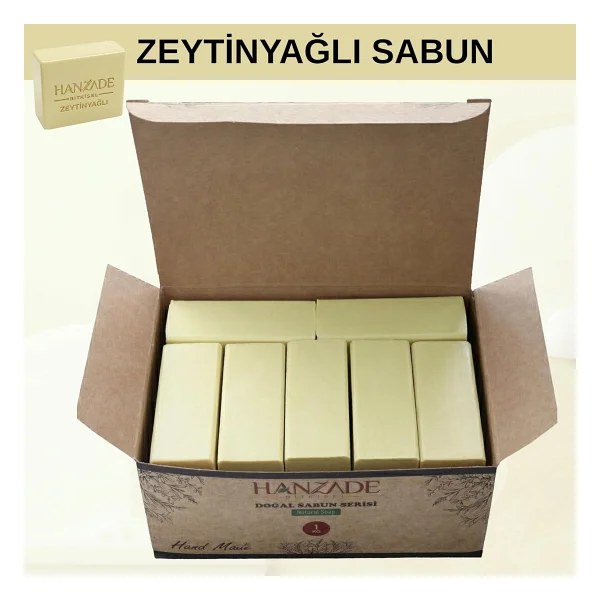 Hanzade Bitkisel Doğal El Yapımı Hatay Zeytinyağlı Sabun 1 Kg - Görsel 3