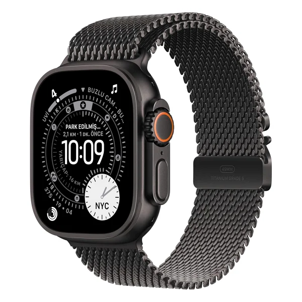 Apple Watch Ultra 3 GPS + Cellular 49mm Siyah Titanyum Kasa Akıllı Saat - Görsel 8