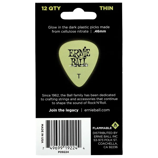 Ernie Ball Super Glow Ince Selüloz Seçtikleri, 12'Li Çanta - Görsel 2