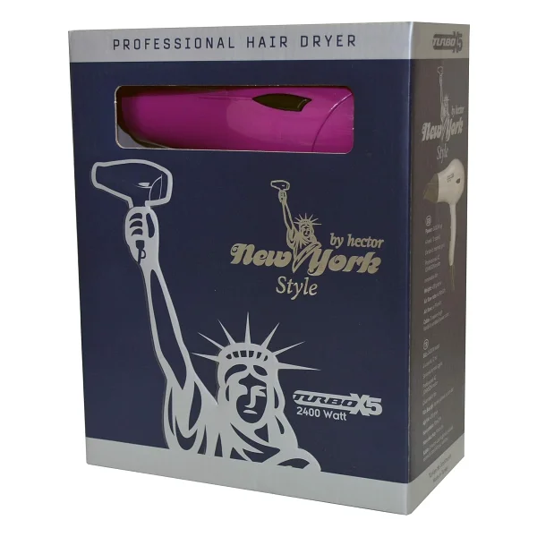 Hector Newyork Style Turbox5 Profesyonel Pembe 2400 W Saç Kurutma Makinesi - Görsel 3