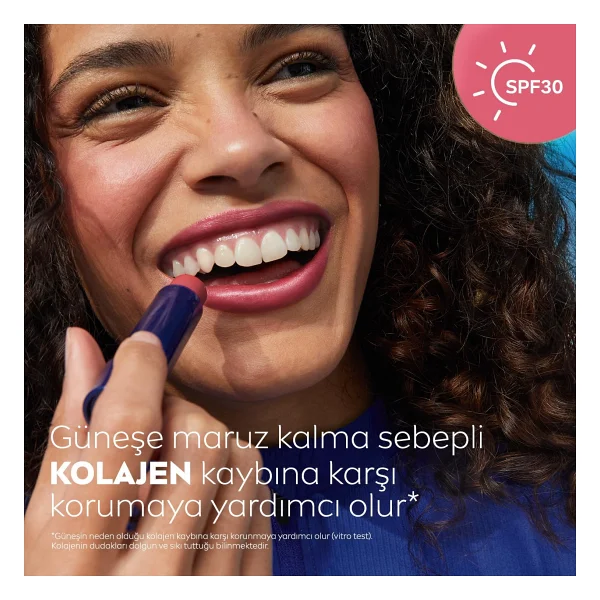 NIVEA Renkli Nemlendirici Dudak Bakım Kremi Rose 4.8gr, SPF30, Allık Etkisi, Dudak ve Yanaklar, E Vitamini - Görsel 6