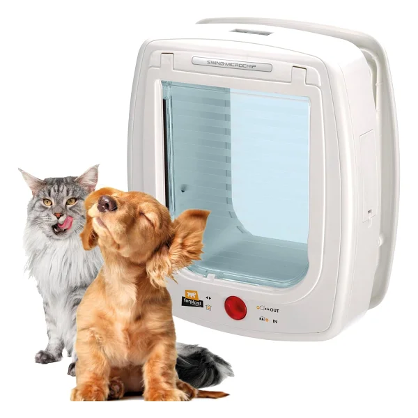 Ferplast Swıng 1 Kedi-Köpek Kapısı, Beyaz, 14,8X14,5, Standard - Görsel 9