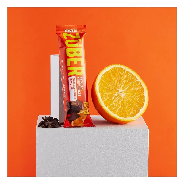 Züber Kakaolu ve Portakallı Meyve Bar 40g x 12 Adet - Görsel 6