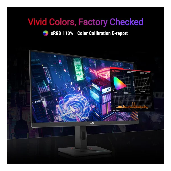 Asus Rog Strix Xg279cns 27" 0.3 Ms Full HD Pivot Ips 380 Hz Oc Oyuncu Monitörü - Görsel 4