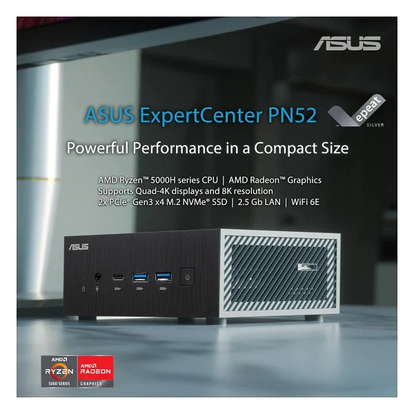 Asus Pn52-B-S9057md AMD Ryzen 9 R9-5900hx Barebone (RAM Yok, Dısk Yok) Freedos Mini Masaüstü PC - Görsel 5