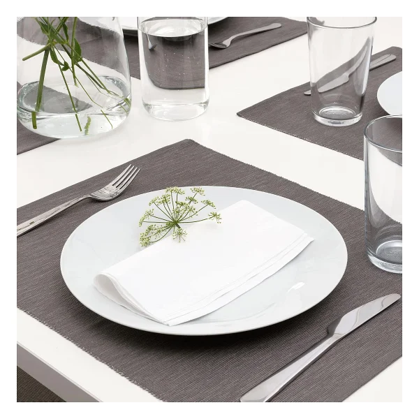 Ikea 500.357.52 FANTASTISK kağıt peçete beyaz (40 cm x 40 cm) üç katlı 100 adet - Görsel 6