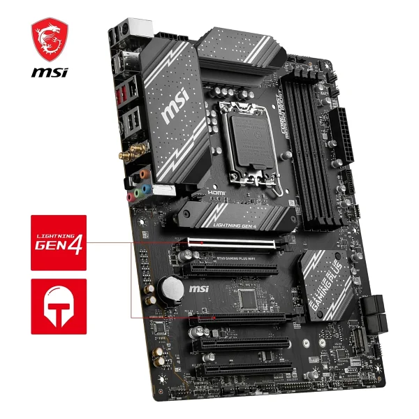 Msı B760 Gaming Plus Wi-Fi Intel Lga1700 DDR5 Atx Anakart - Görsel 5