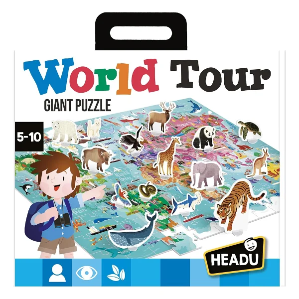 Headu 108 Parça Dünya Turu Puzzle - Görsel 7