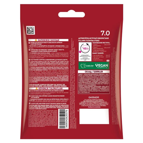Garnier Color Shampoo Retouch 7.0 Medium Blonde Saç Boyası - Görsel 6