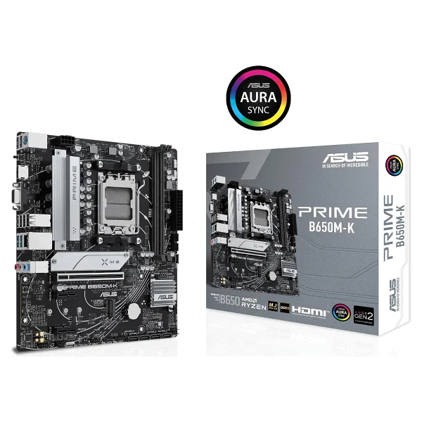 Asus Prime B650M-K 2xDDR5 VGA HDMI 2xM.2 AM5 Anakart - Görsel 9