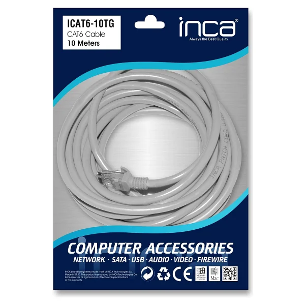 Inca Icat6-10tg Cat6 10 M Network Kablosu - Görsel 3