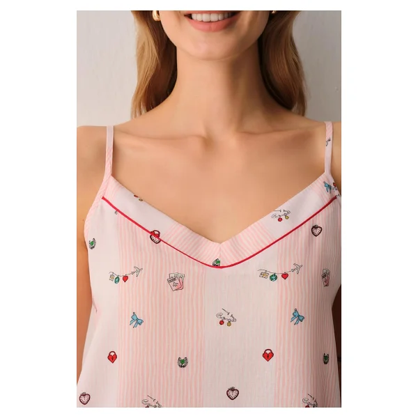 Suwen Smile Atlet Şort Pijama Takımı - Görsel 4
