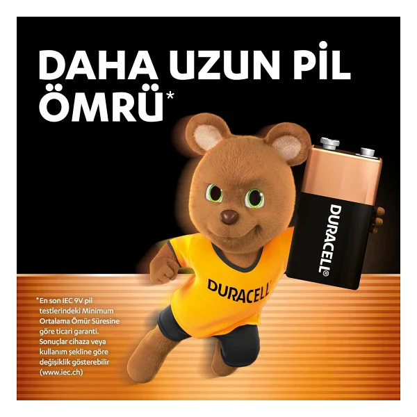 Duracell 6lr61/Mn1604 9v Alkalin Pil - Görsel 2