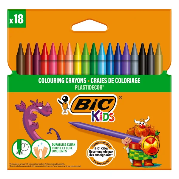 Bic Kids Plastidecor Silinebilir 12'li Pastel Boya - Görsel 8