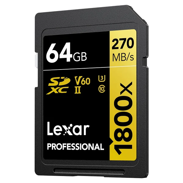 Lexar Gold Series 1800x Lsd1800064g Class 10 Uhs-Iı U3 V60 64 GB Hafıza Kartı - Görsel 4