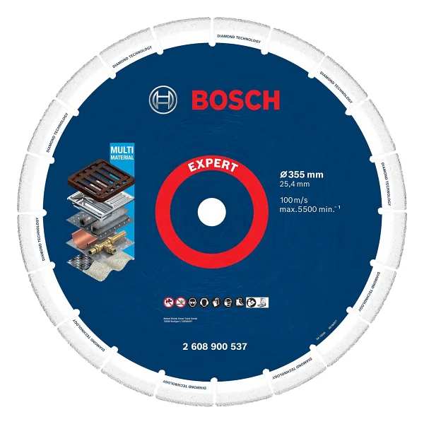 Bosch 1x Expert Diamond Metal Wheel X-Lock Kesme Diski 115 Mm (Dökme Demir, Paslanmaz Çelik, Çelik, Demir İçermeyen Metalle, Ø 115 Mm, Aksesuar Küçük Avuç Taşlama Makinesi) - Görsel 7