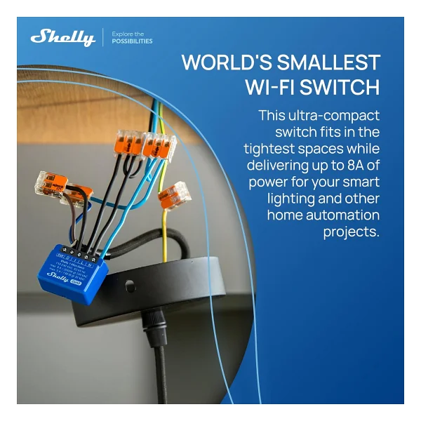 Shelly 1 Mini Gen3 Wi-Fi Akıllı Röle - Görsel 8
