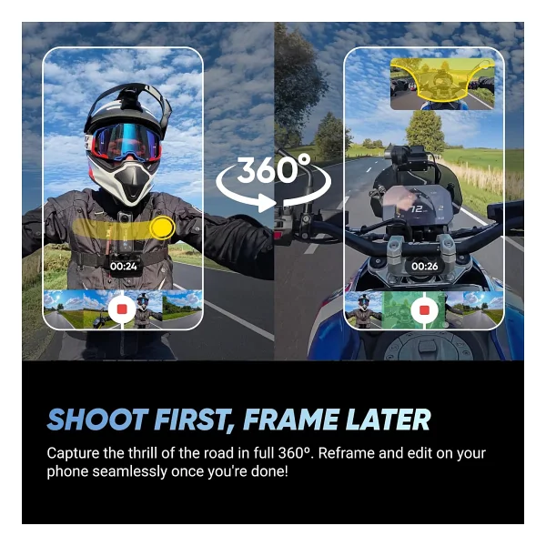 Insta360 X4 Aksiyon Kamerası - Bmw Motorrad Edition Kit - Görsel 3