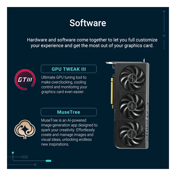Asus RTX 5050 Prime Oc Edition Prıme-Rtx5050-O8g 128 Bit Gddr6 8 GB Ekran Kartı - Görsel 7