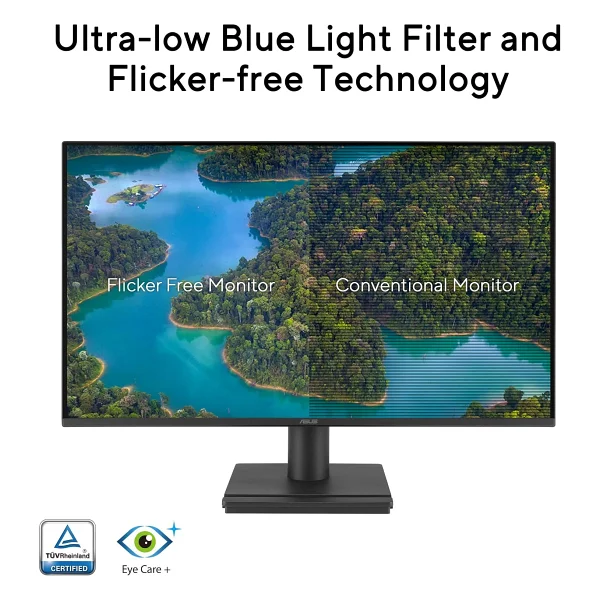 Asus VA249HG 23.8'' IPS 1920x1080 1ms 120Hz HDMI VGA VESA EyeCare Çerçevesiz Monitör - Görsel 7