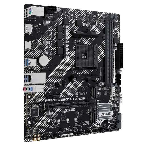 Asus Prime B550M-K ARGB B550 2xDDR4 DP/HDMI 2xM.2 AM4 Anakart - Görsel 4