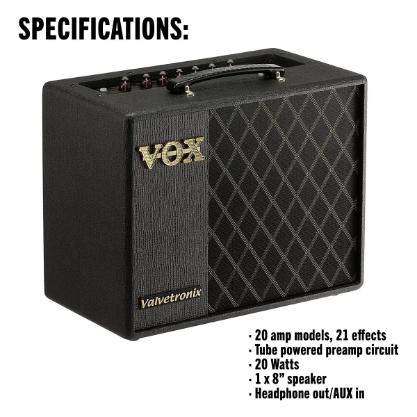 Vox Valvetronix Vt20x 20 W Elektro Gitar Amfisi - Görsel 3