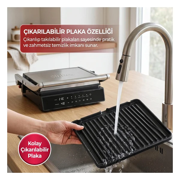 Sinbo Ssm-2596 2000 W Izgara Ve Tost Makinesi - Görsel 5