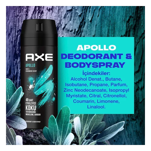 Axe Apollo 150 ml Erkek Deodorant - Görsel 8