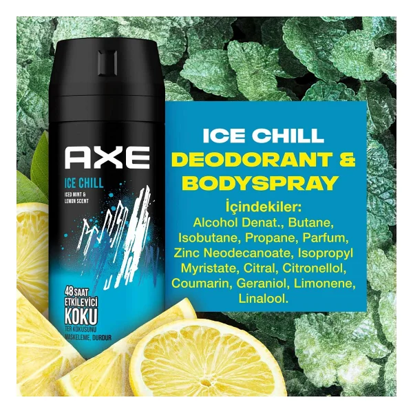 Axe Ice Chill 150 ml Erkek Deodorant - Görsel 9
