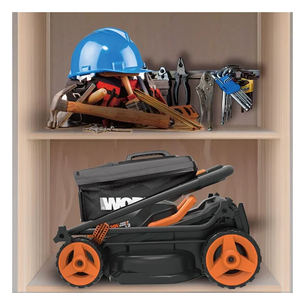 Worx WG927E 40 V Çift Akülü 2 Ah Çim Biçme Makinesi + WG157E.9 Misinalı Kenar Kesme Makinesi - Görsel 9
