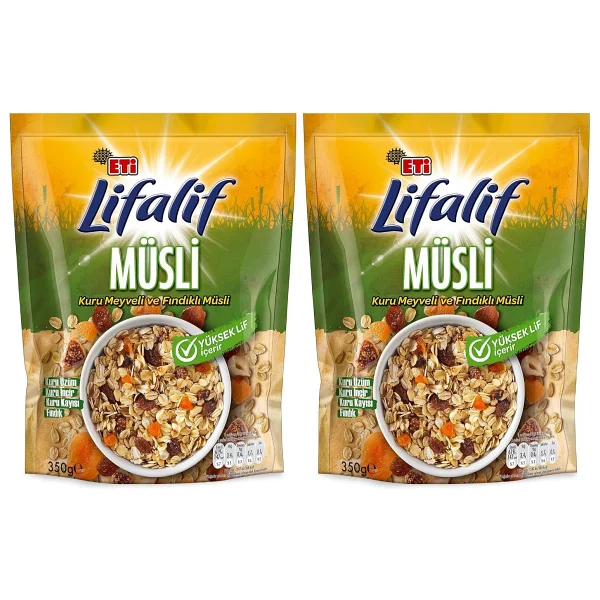 Eti Lifalif Yer Fıstıklı ve Hurmalı Müsli 350 gr - Görsel 3