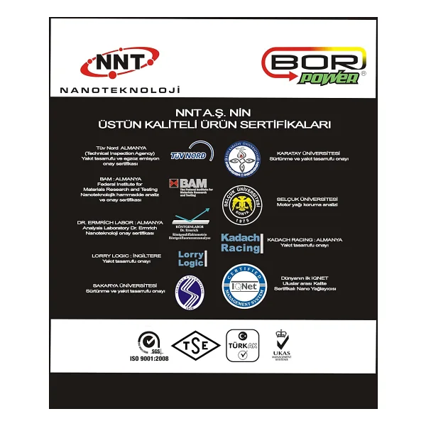 Bor Power S-250 Gold Güçlendirilmiş Bor İçerikli Motor Yağ Katkısı - Nnt Bor Power - Görsel 3