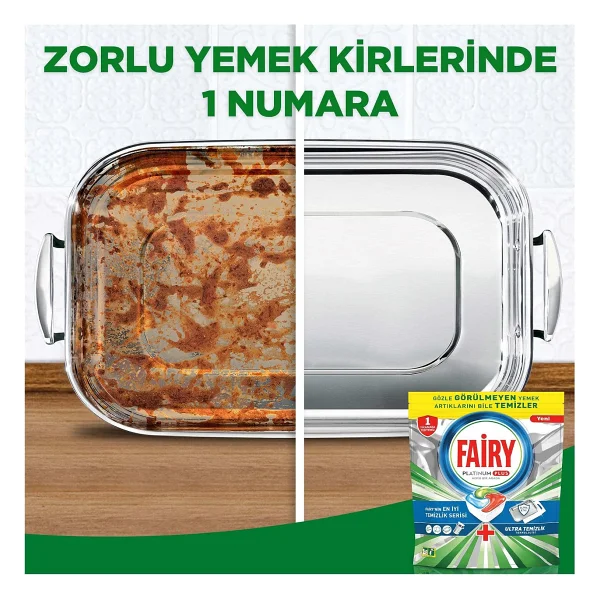 Fairy Platinum Plus Hepsi Bir Arada Bulaşık Makinesi Tabletleri, Ferah Bitki Esintisi, 12 Tablet - Görsel 6