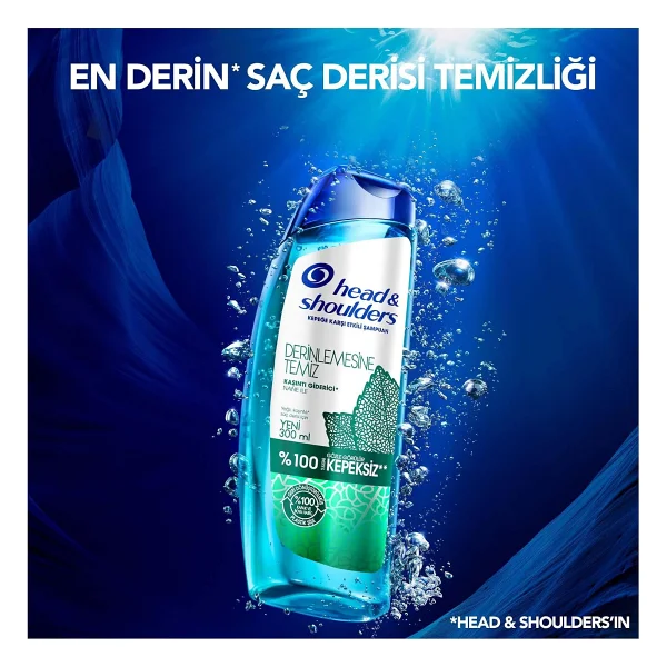 Head & Shoulders Derinlemesine Temiz Kaşıntı Giderici 300 ml Kepek Şampuanı - Görsel 3