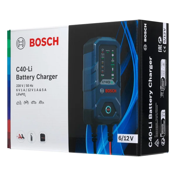 Bosch C40 Li 6/12 V 5 A Akü Şarj Cihazı - Görsel 2