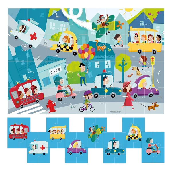 Headu 8+1 Çift Taraflı Şehir Puzzle - Görsel 3