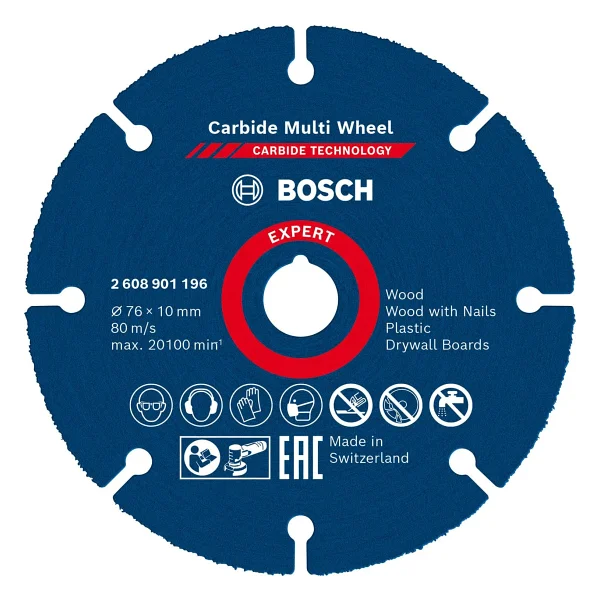 Bosch Expert Carbide Multi Wheel X-Lock 2608901193 125x22.23 Mm Kesici Disk - Görsel 9