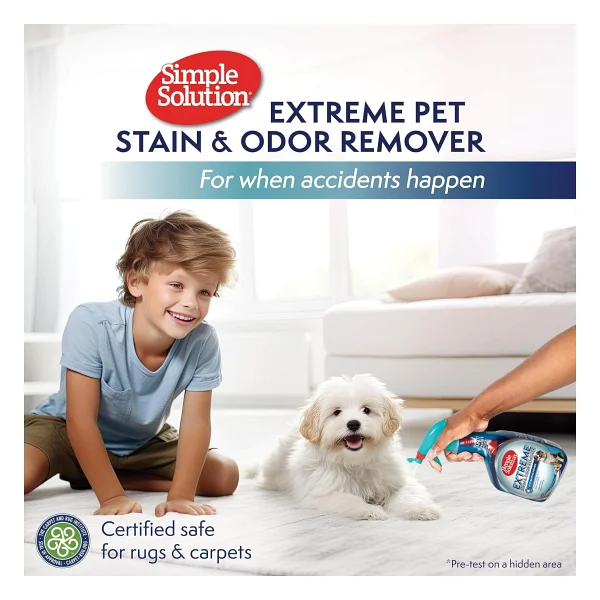 Simple Solution Extreme 3 Kat Etkili 945 Ml Köpekler İçin Leke Ve Koku Giderici Sprey - Görsel 8