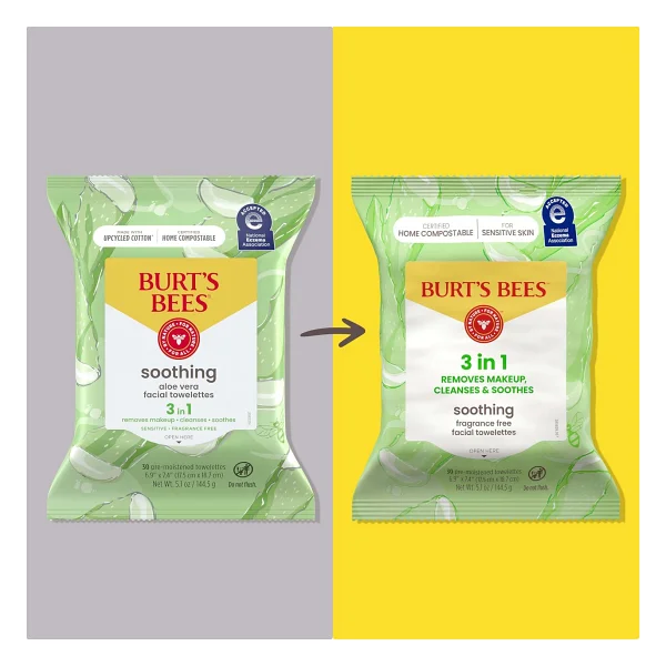 Burt's Bees Soothing Aloe Vera Hassas 30'lu Makyaj Temizleme Mendili - Görsel 2