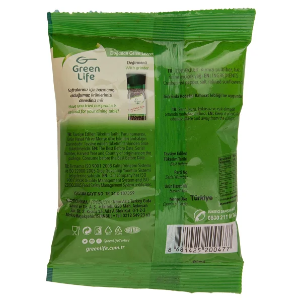 Green Life Pulbiber 70 gr - Görsel 2