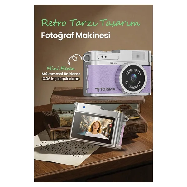 Torima Cmr35 Mor Dijital Fotoğraf Makinesi - Görsel 5