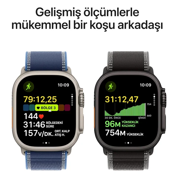 Apple Watch Ultra 3 GPS + Cellular 49mm Siyah Titanyum Kasa Akıllı Saat - Görsel 3
