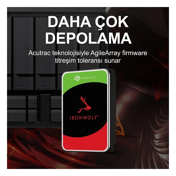 Seagate Ironwolf St8000vn004 Sata 3.0 7200 Rpm 3.5'' 8 TB Harddisk - Görsel 5